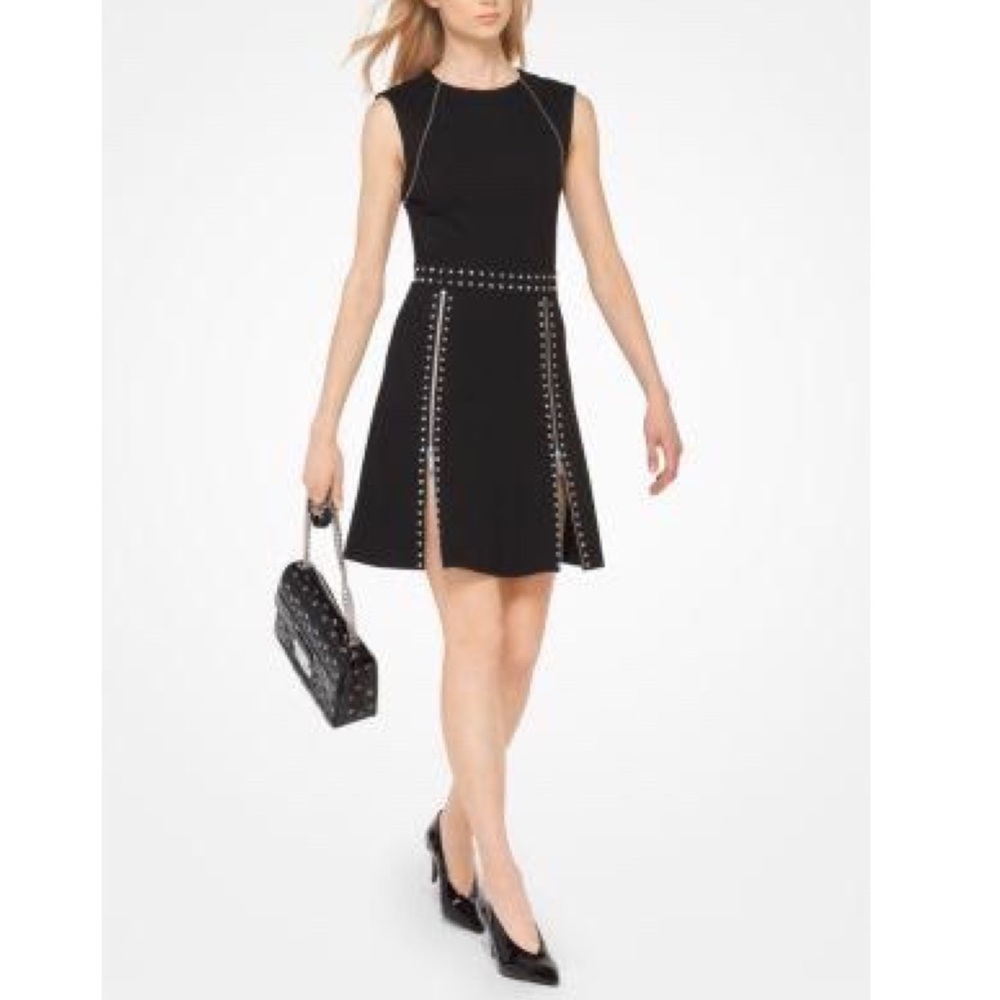Michael Kors Zipper-Trim Dress